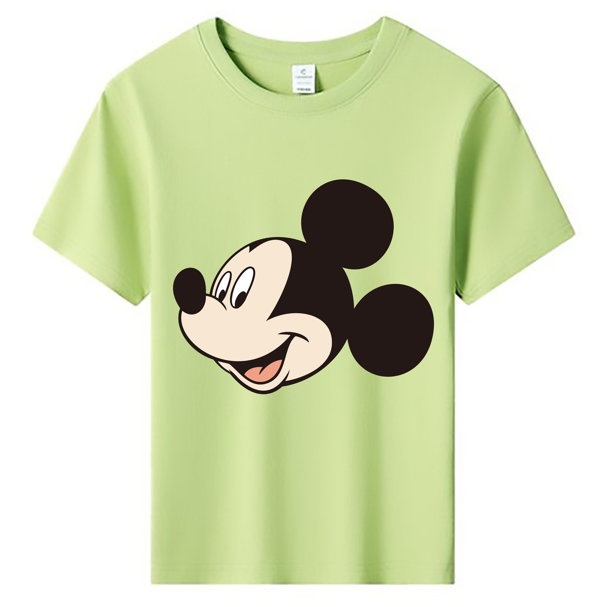 ミッキーマウス Mickey Mouse 綿100％キッズTシャツ（フロントプリント）